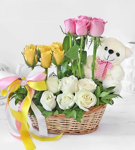 White Mixed Flower Arrangement