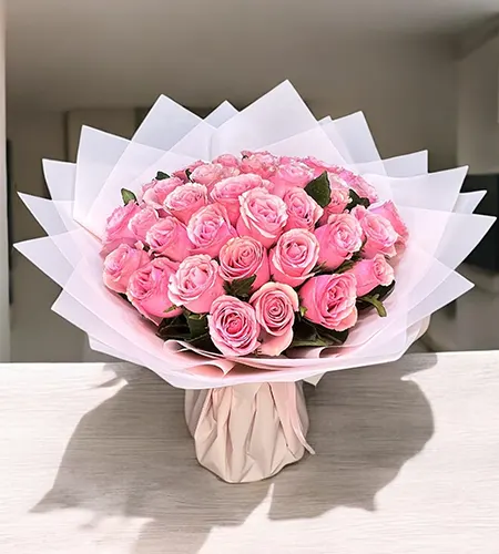 Pleasant 20 Pink Roses Bouquet