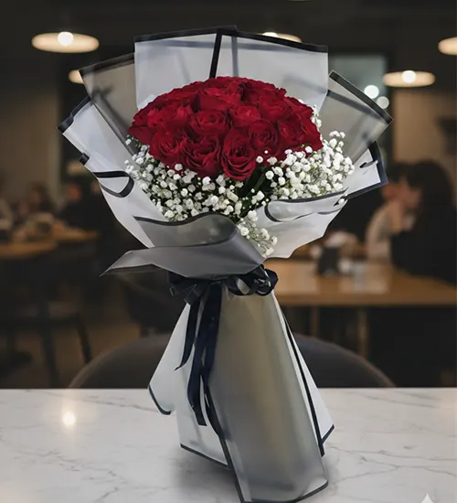 Sweet 15 Red Rose Bouquet