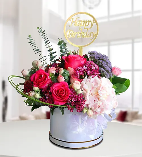 Wonderful Mix Flower Box Arrangement