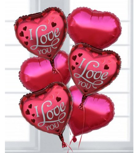 6 I Love You Balloons