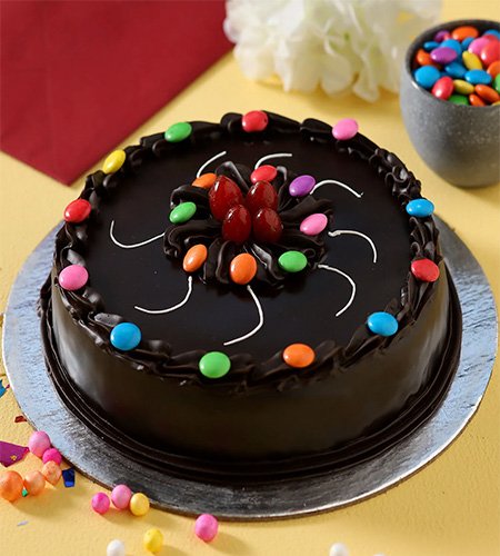 Swirl Of Gems Truffle Cake Half Kg
