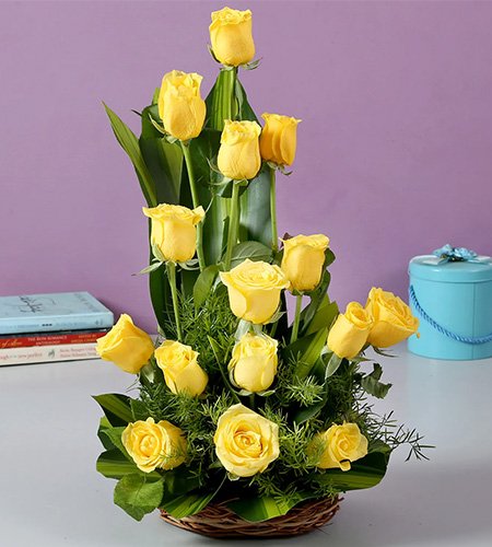 Sunshine Yellow Roses Bouquet