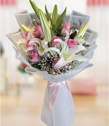 Royal Rose Lily Bouquet
