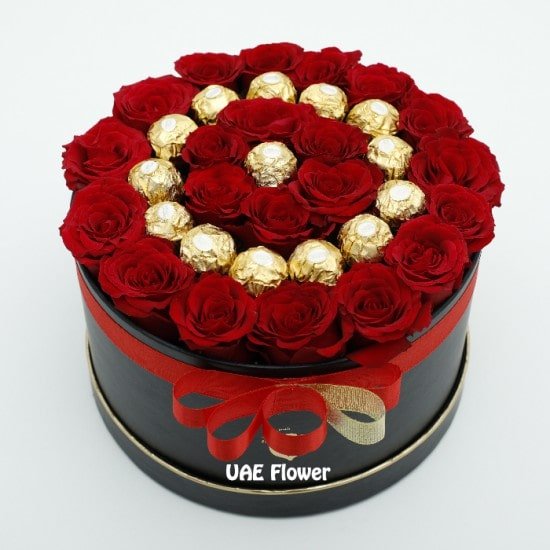 Lovely Roses With Chocolate Box