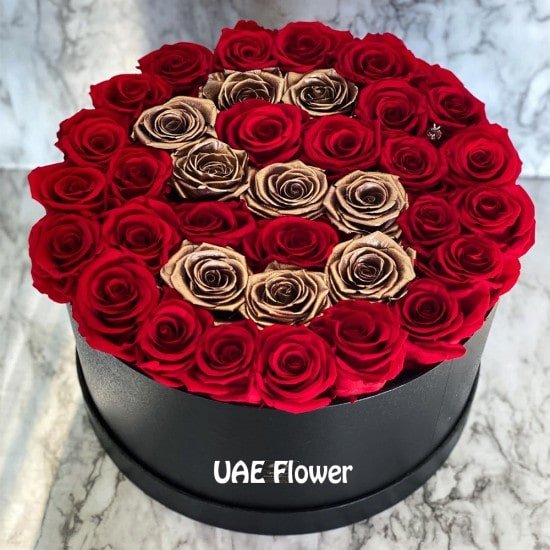 Comely Red And Custom Golden Color Box