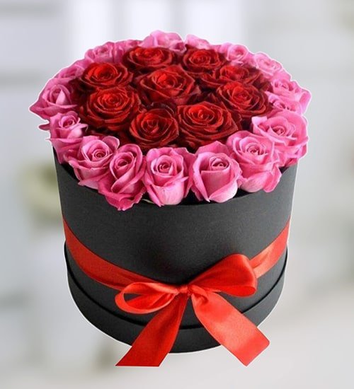 Dazzling Red Roses Box Arrangement