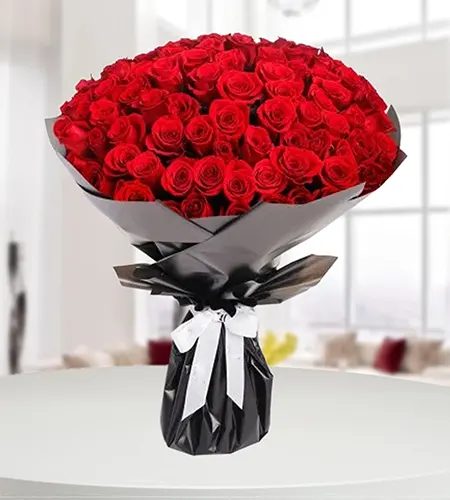 60 Red Rose Valentine Bouquet – Timeless Love