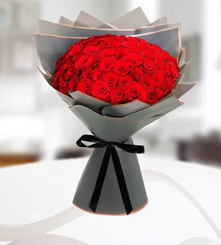 70 Red Rose Valentine Bouquet – Timeless Love
