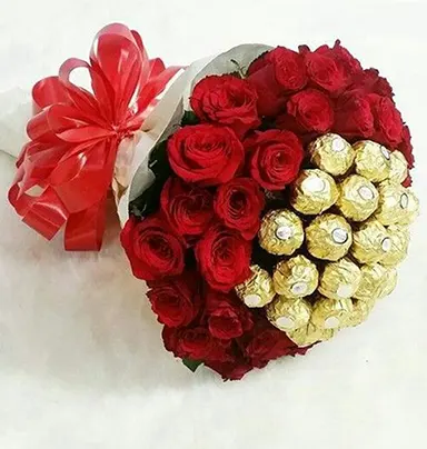 20 Pc Red Rose 16 Pc F...