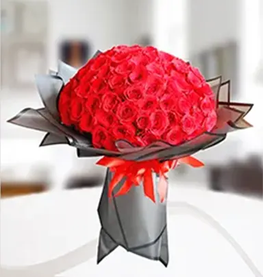 100 Red Roses Bouquet ...