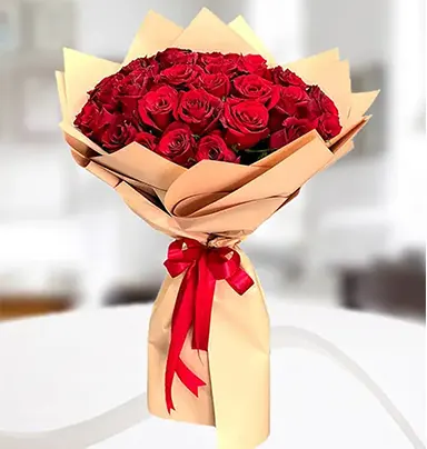 Romantic 20 Red Rose Bouquet