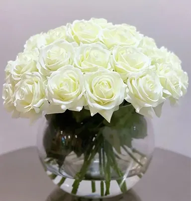 30 Stem White Rose Wit...