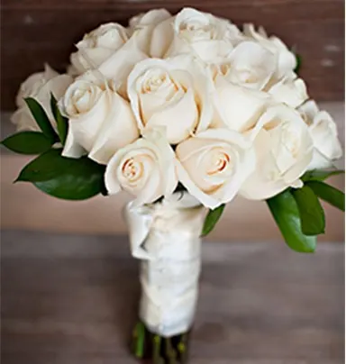 Bridal Bouquet Off White Rose