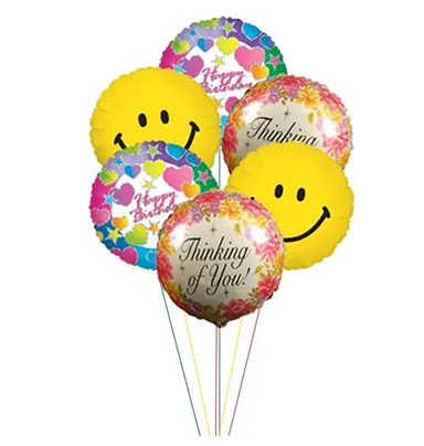 6 Pc Happy Birthday Balloons