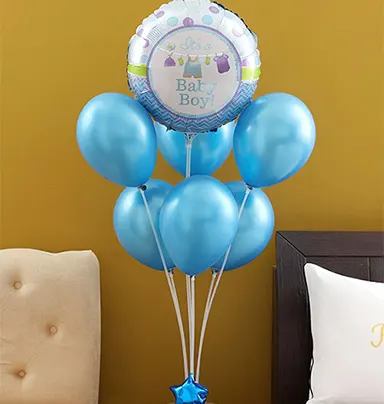 It's A Baby Boy Balloon Bouquet