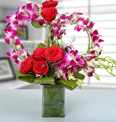 Rose And Orchid Arrang...