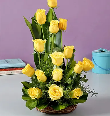 Sunshine Yellow Roses Bouquet