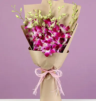 Royal Purple Orchids Bunch