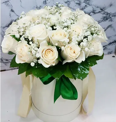 20 Refined White Roses Wi...