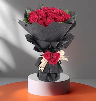 Delightful Red Roses Bouquet