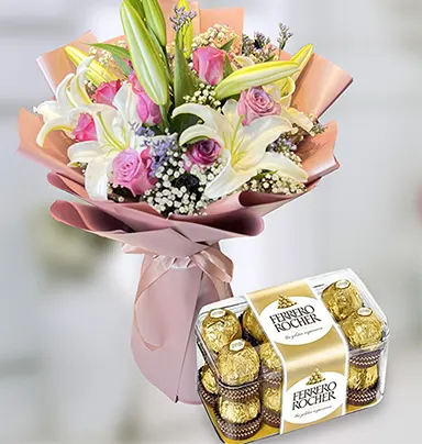 Angelic Mix Lily Bouqu...