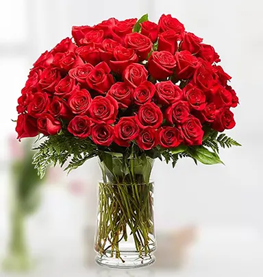 Seductive Red Roses Glass...