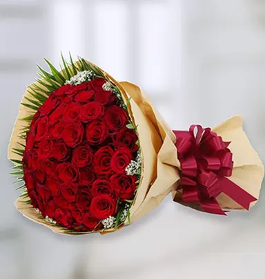 Tempting Red Roses Bouque...
