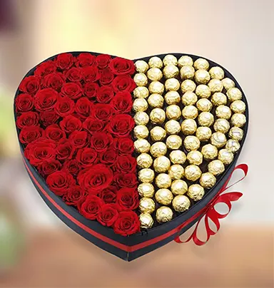 Pretty Roses And Chocolat...