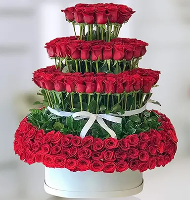 Graceful Red Roses Arrang...