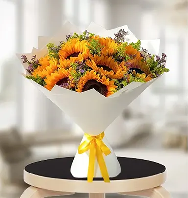 Radiant Sunflower Splendor Bouquet