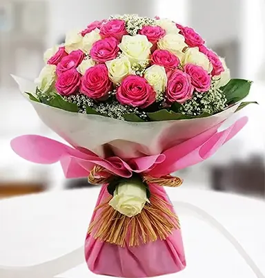 Adorable Large Pink & Whi...