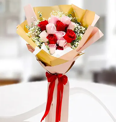 Elegant Pink & Red Ros...