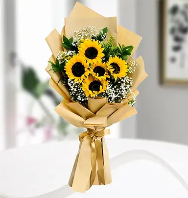 Radiant Yellow Sunflower Bouquet