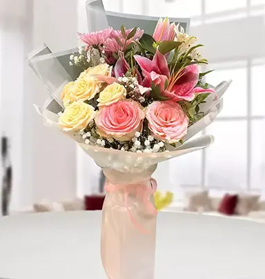 Enchanting Rose & Lily Bouquet