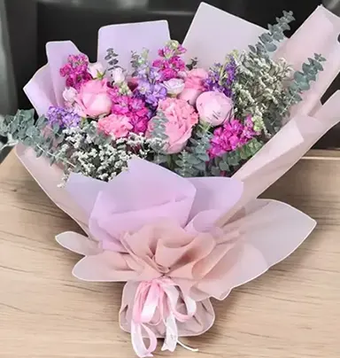 Gorgeous Mixed Flower Bouquet ? Vibrant Bloom...
